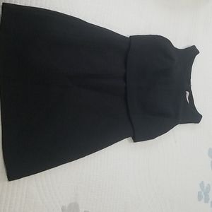 Banana Republic textured black dress